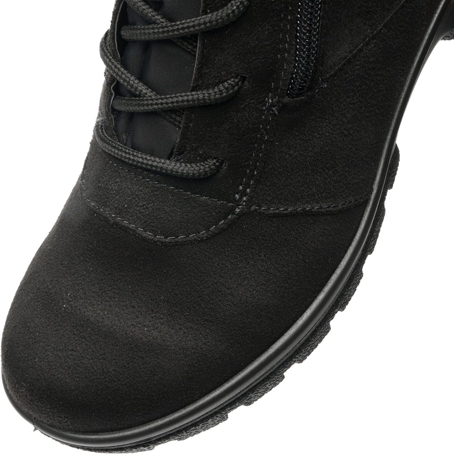 Winterboots ARA "SAAS FEE", Damen, Gr. 5 (38), atmungsaktiv, schwarz, Filz, Textil, Veloursleder, Basic, Schuhe Winterboots, Winterstiefelette, mit praktischem Außenreißverschuss, G-Weite