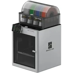 Bambu Lab X1 Carbon Combo (256 x 256 x 256 mm), 3D Drucker, Silber, Schwarz