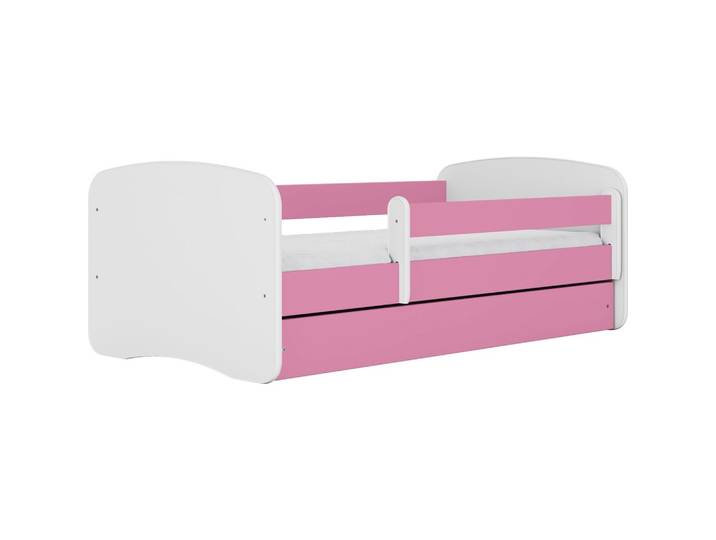 KINDERBETT Emily mit Schublade und Matratze, Rosa 80x160 cm