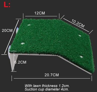 Inspired Living Turtle Grass Basking Platform With Suction Cups Floating Turtle Dock Ramp For Turtle Tanks l