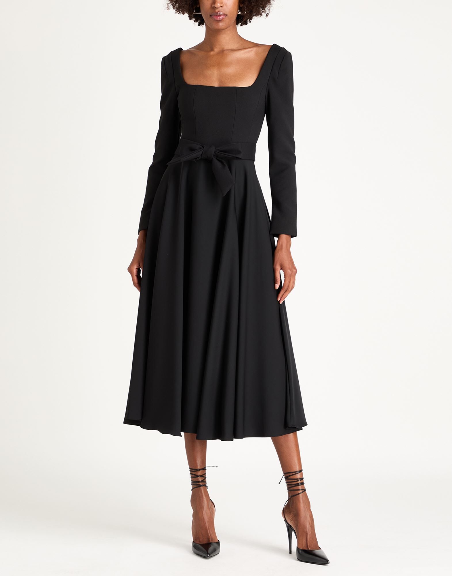 Odd Muse Vestido midi Mujer Negro M,S,XS Mujer