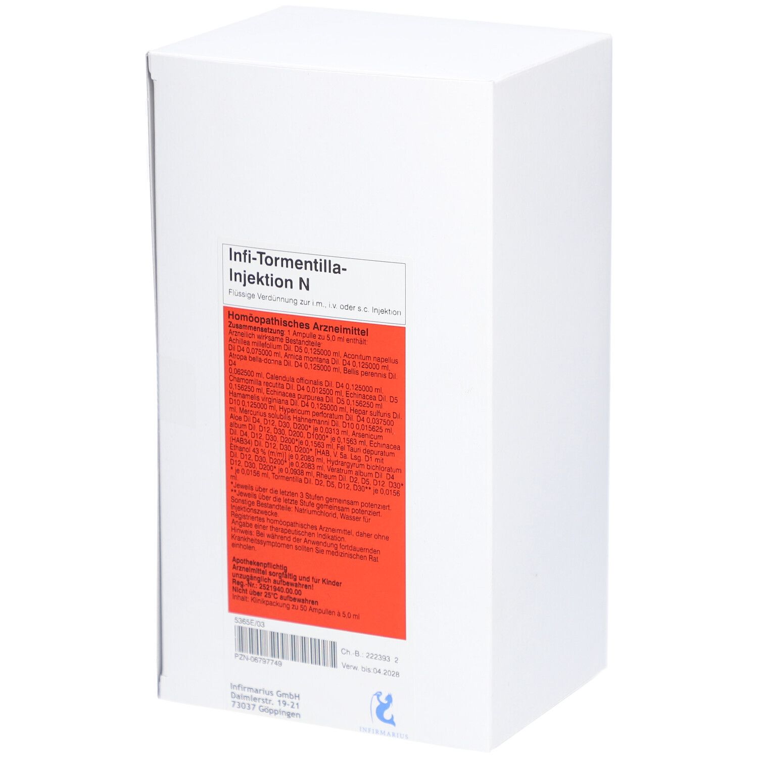 Infi Tormentilla Injektion N 50x5 ml Ampullen