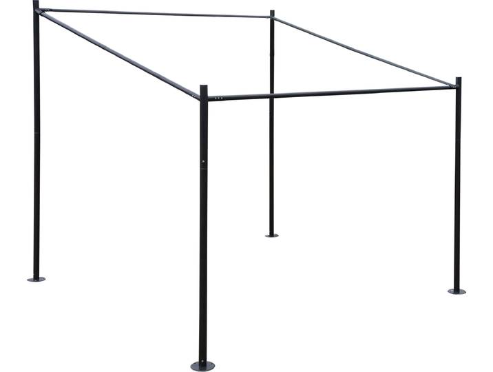 Pergola-Gestell HWC-A22, Anbaupergola Garten Pavillon Terrassenüberdachung Gestänge, Stahl 3x3m