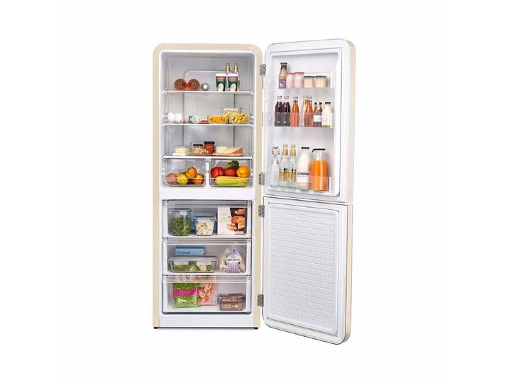 Trisa Frescolino Classic 401L Crème Kühlschrank mit Gefrierfach freistehend – creme