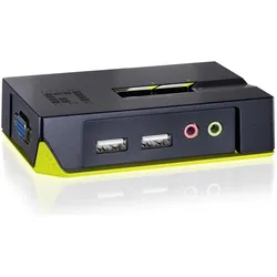 LevelOne equip SATA zu IDE Konverter, KVM Switch, Schwarz, Grün