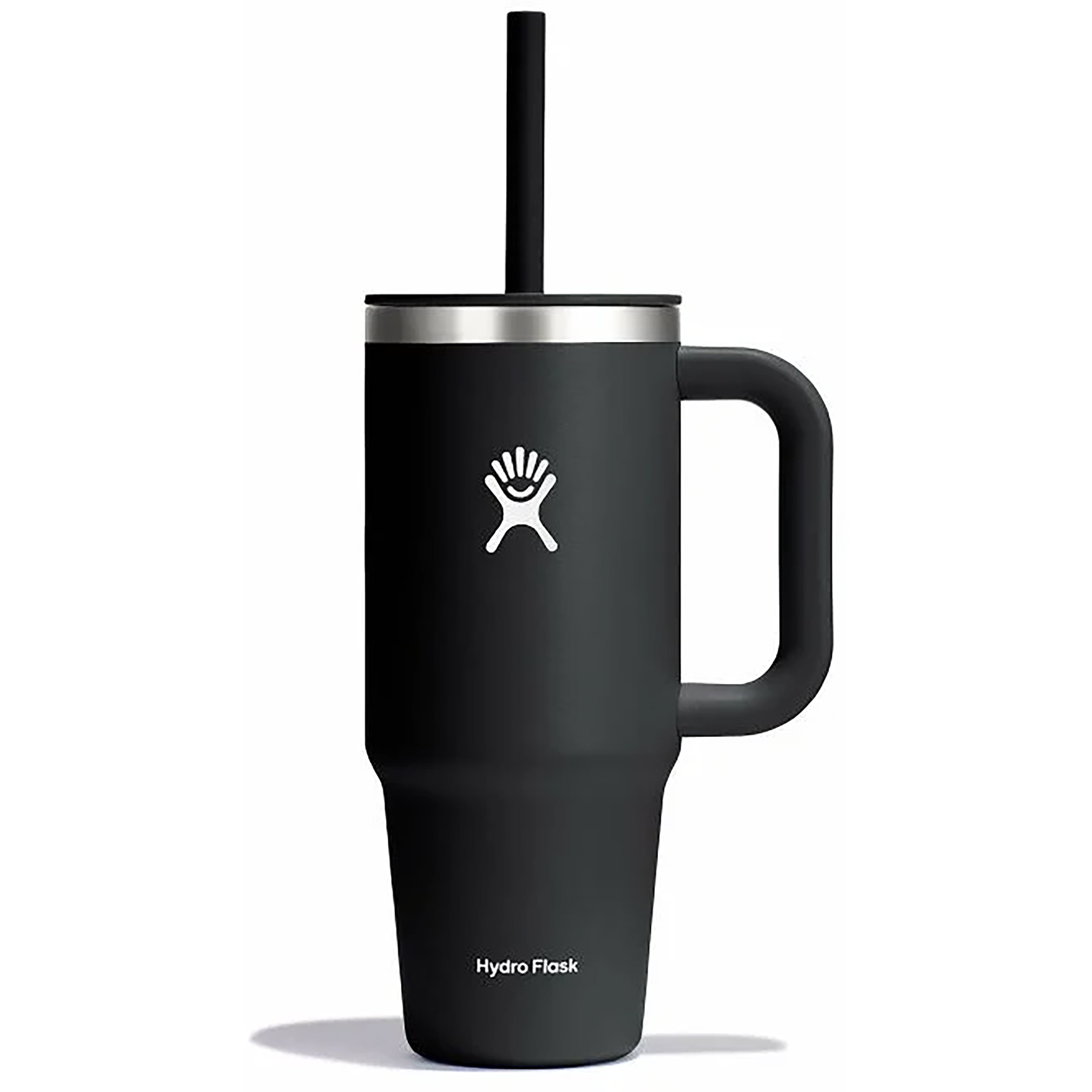 Hydro Flask 24oz All Around Travel Tumbler Isolierbecher Isolierflaschen schwarz Größe 0.71L Camping