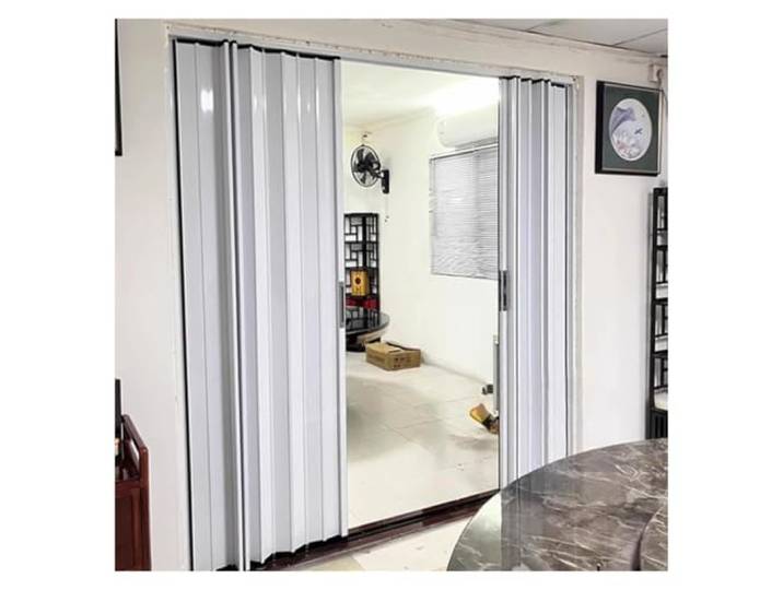 Falttür Aluminium Falttür Maßanfertigung mit Flacher Schiene Design Platzsparende Verdunkelnde Raumteiler Falttür für Balkon Küche Bad Kleiderschrank