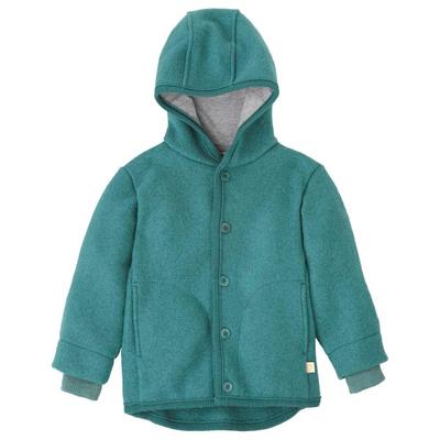 disana - Kid's Walk-Jacke - Wolljacke Gr 110/116 türkis