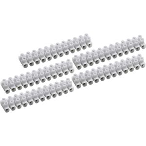 Connex Lüsterklemme COXB370300, 12 Leiter, bis 4mm² Querschnitt, transparent, 5 Stück