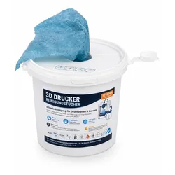3D-Drucker Reinigungstücher für Druckplatten – feuchte Polytex-Tücher, 72 Stück 25 × 25 cm