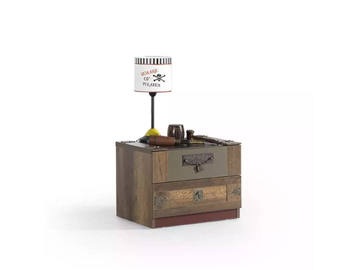 JVmoebel Nachttisch Holz Nachttisch in Braun für Kinderzimmer mit Luxus-Design (1-St., Nachttisch), Made in Europa