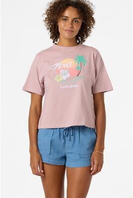 Women's O'neill Surf Co Hawaii Easy T-Shirt in Orchid, Size Small
