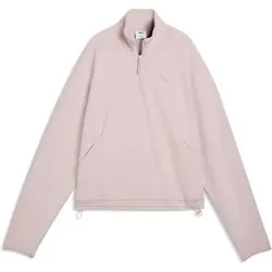 Puma Damen Freizeit / Mode Sommer GJ Sweatshirts Sweatshirts lg.Arm Da PUMATECH SENSE Relaxed Half-Zip DK, Größe XL in Pink Pink