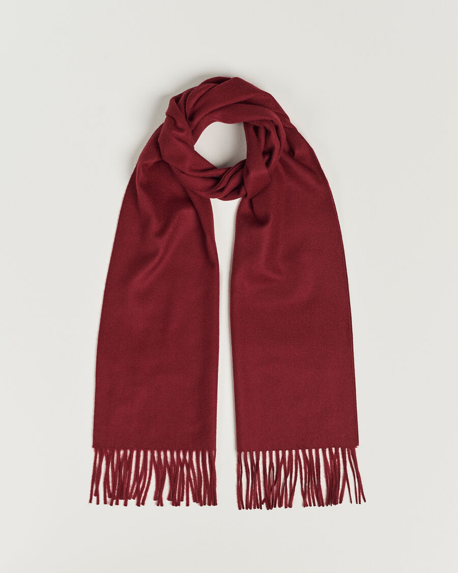 Piacenza Cashmere Cashmere Scarf Burgundy men One size Rød