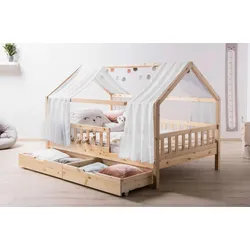 Hausbett KIM Naturfarben ca. 90x200cm Echtholz