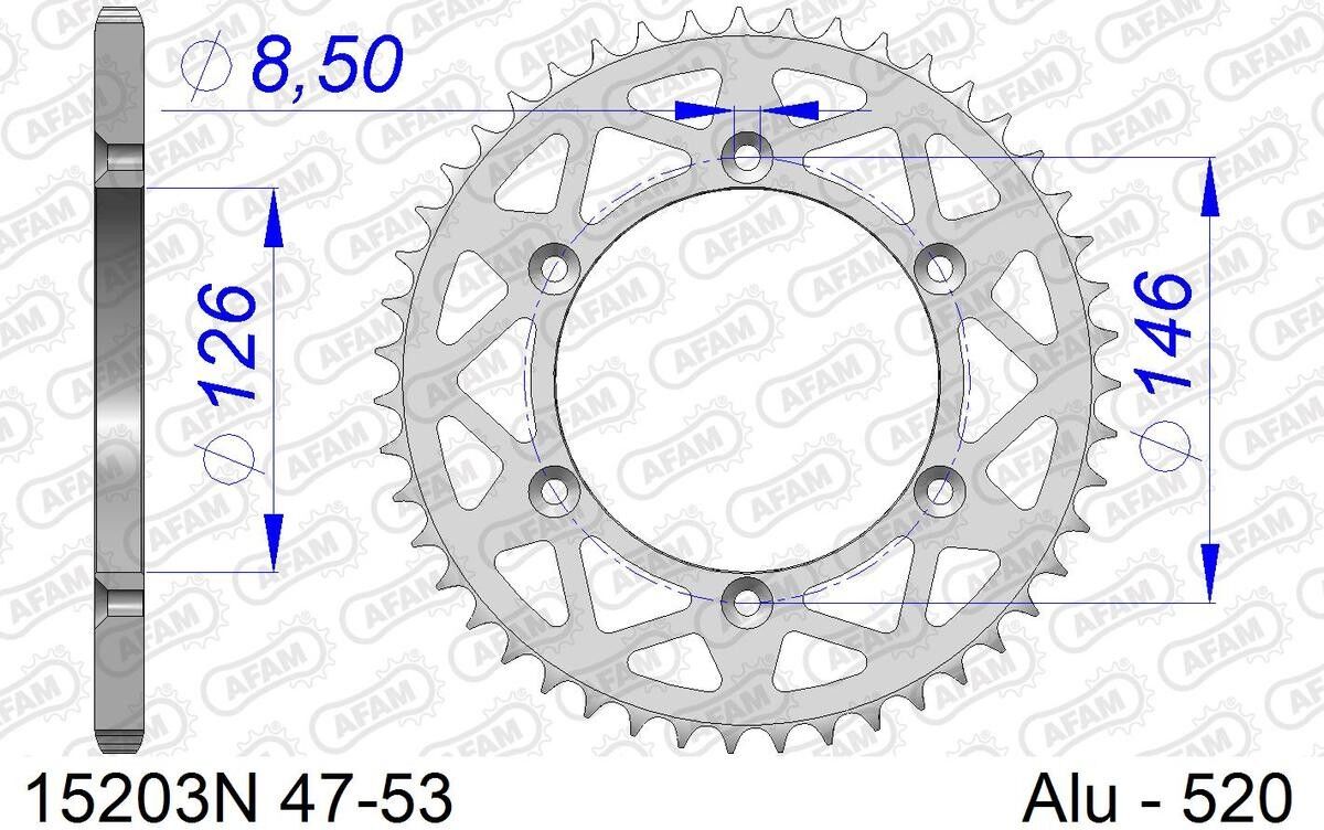 AFAM 15203N-50 Chain Sprocket