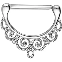Chirurgenstahl Nippelpiercing Clicker ORIENTALISCHES DESIGN
