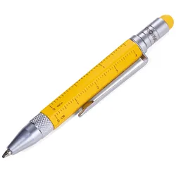 TROIKA® Kugelschreiber LILIPUT TOOL PEN gelb 1.0 mm Schreibfarbe: schwarz