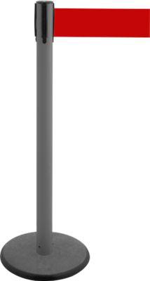 Gurtpfosten GLA 29, anthrazit, Gurt rot
