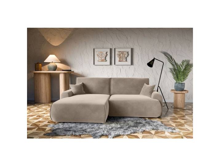 Canapé d'angle gauche Noboo convertible – Design premium NEW BEIGE TENDANCE