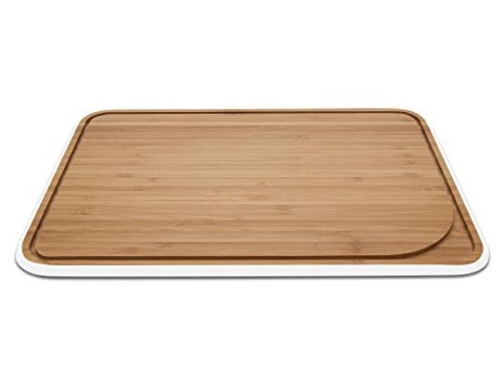 Pebbly Snijplank van bamboe voor keuken, elegant design voor je keuken, gemakkelijke grip, M, 35 x 25 cm
