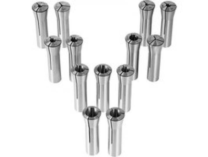 VEVOR 13-teiliger Präzisions-R8-Spannzangensatz, 1/8-7/8 Zoll (3,2-22,2 mm), Kohlenstoffstahl-Spannzangenfutter 30 μm TIR für Fräsmaschinen, Bohrmaschinen, Bohrmaschinen, Bearbeitungszentren