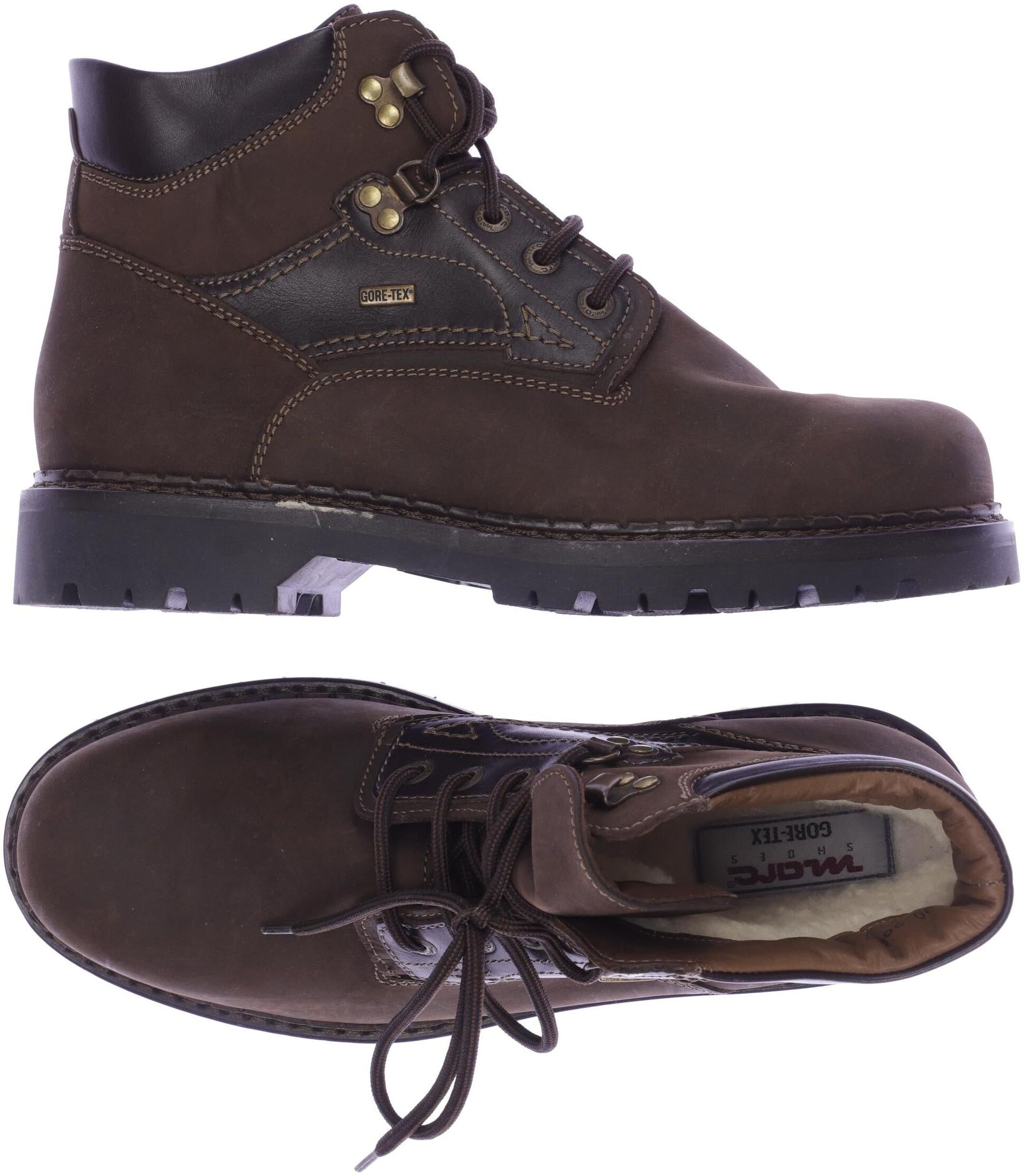 Marc Shoes Herren Stiefel, Braun, Gr. EU 44, Leder - Second Hand