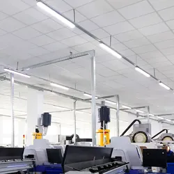 10er Set LED Decken Leuchten Lager Hallen Wannen Lampen Tages-Licht Keller Feuchtraum Beleuchtung
