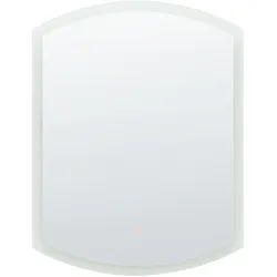 LED-WANDSPIEGEL 78 cm Silber Beziers
