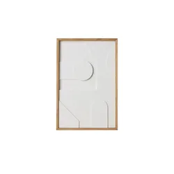 HOME STORY Wandbild   ¦ weiß ¦ MDF ¦ Maße (cm): B: 59,7 H: 3,2