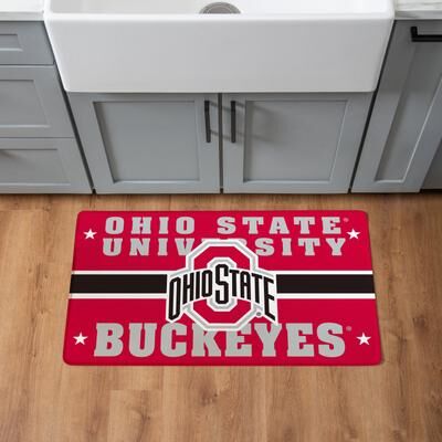 Evergreen "Ohio State University Anti-Fatigue Door Mat - 30"" x 18"""