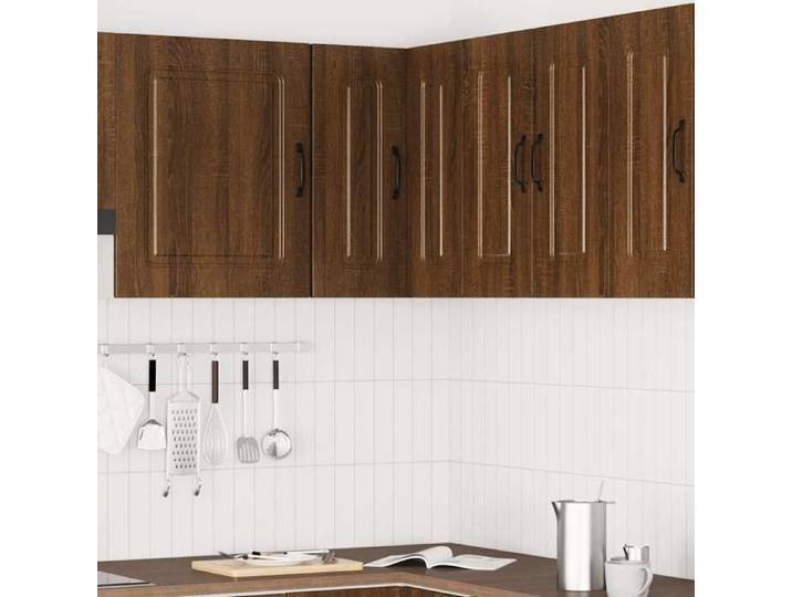 Promo 2026 1 pcs Armoire/Cabinet/Placard d'angle - SARAZYJ - meuble de cuisine - Fixation murale - Kalmar chêne marron - S6852441