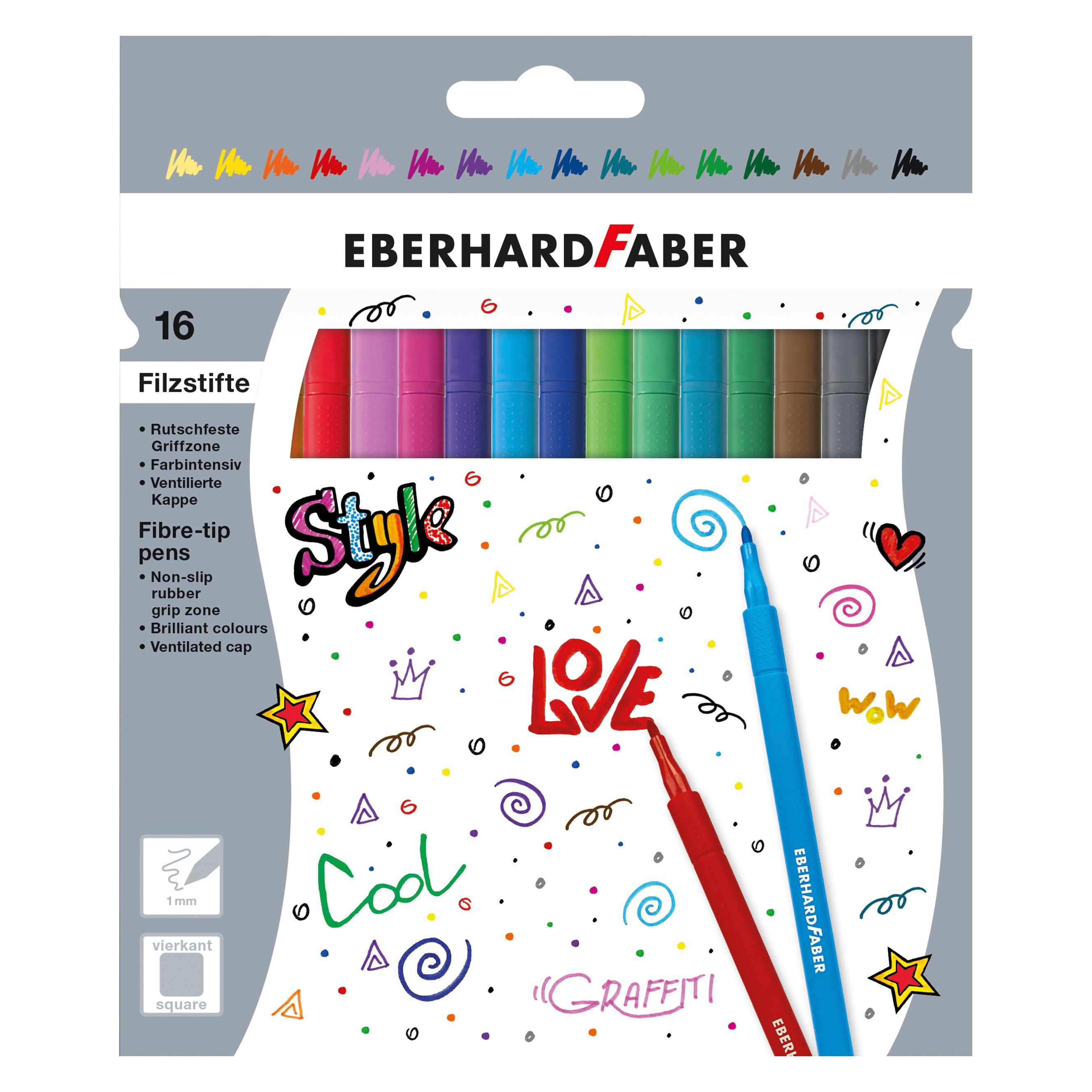 Magni EBERHARD FABER Filzstifte 16 Stück Kartonetui (16x) (551517)