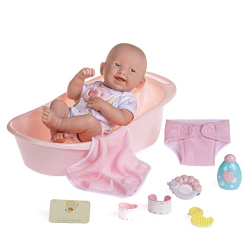 JC Toys 18570 Pop Newborn pop met bad, 36 cm