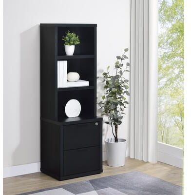 Coaster Westpark 3-shelf Bookcase USB and Lockable Drawer