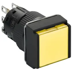 Schneider Electric Leuchtdrucktaster XB6ECW5J1P Quadr. gelb LED 12V 1W