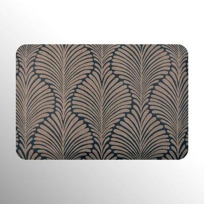 Bungalow Dba Matterly Palm Fronds Sole Comfort Anti Fatigue Rectangle Mat 32 x 22, 32 x 22, Navy