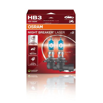 Osram HB3 NIGHT BREAKER LASER Glühlampe - Faltschachtel [Hersteller-Nr. 9005NL-2HB]