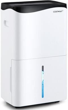 Costway 100-Pint Dehumidifier with Smart App and Alexa Control for Home and Basements-White