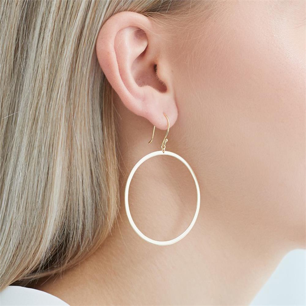 Unique Sterlingsilber Ohrhänger Kreise silber