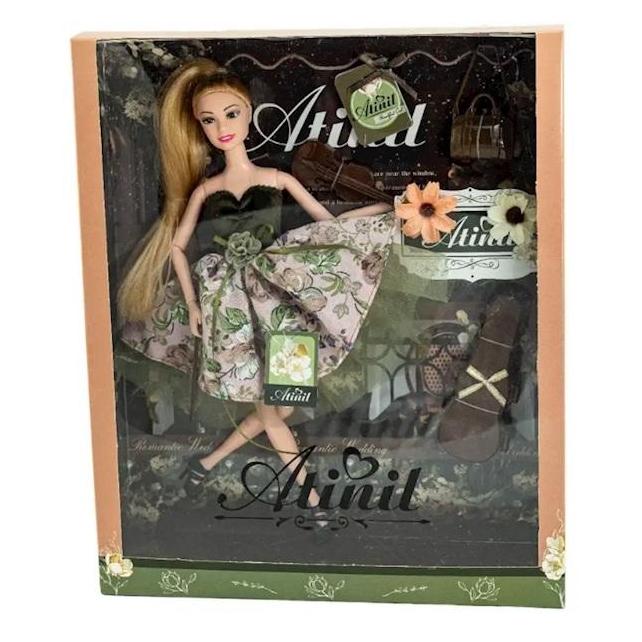 Mattel Puppe in einem grünen Kleid mit Blumen (54621382)