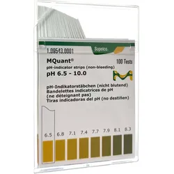 MQuant pH Indikatorstäbchen 6,5-10,0 VE 100 Stück nicht blutend