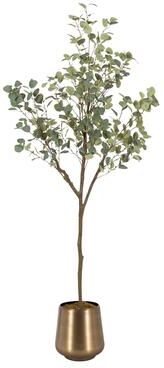 Kate and Laurel Eudora Faux Eucalyptus Tree