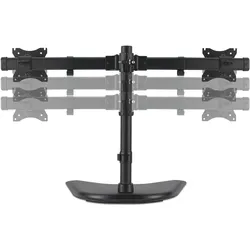 Kensington Dual Monitorständer Freistehend SmartFit™ Ergo (Tisch, 27", 10 kg), Monitor Halterung, Schwarz