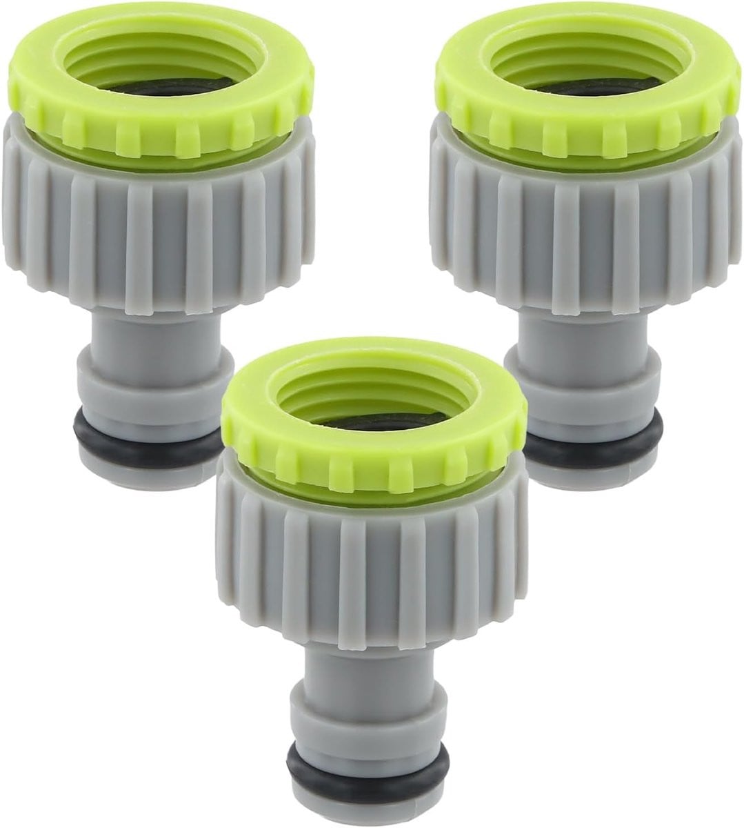 3x Universele Kraanaansluiting Set - 1/2 & 3/4 Inch Adapter voor Tuinslang - Snelkoppeling Krasbestendig