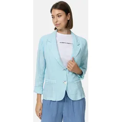 PM SELECTED Damen Business Leinen Blazer mit Reverskragen in Einheitsgröße PM53