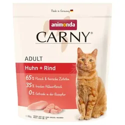 ANIMONDA Cat Carny Adult Trockenfutter für Katzen – Huhn und Rind – 350g