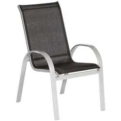 Merxx Amalfi Stapelsessel 2er, schwarz