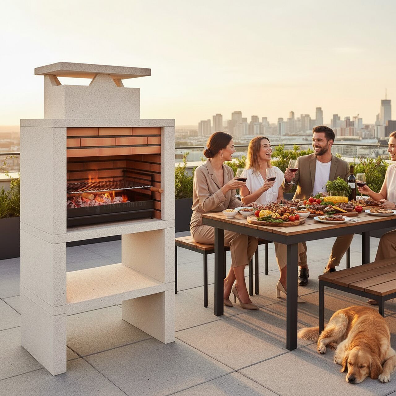 My-Barbecue Barbecue Moderne CS6010F - Orange