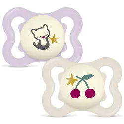 6x MAM, Nuggi, Supreme Night Sil.0-6M K/K 2St (2x, 0 - 6 Monate)